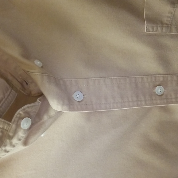 Croft & Barrow - Button down shirt, Size - L, Color - Brown cream - Picture 6 of 11